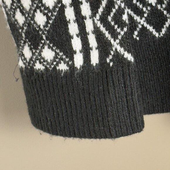 Loft Black & White Turtleneck Sweater (Size XL) - Picture 3 of 9